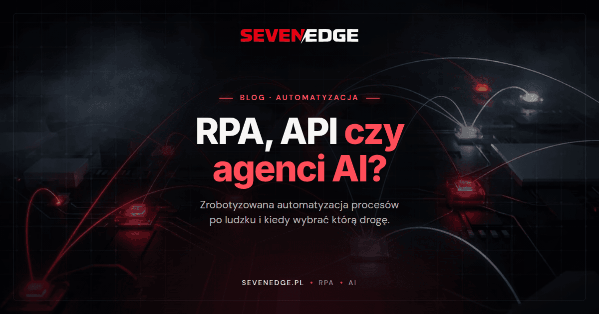 Zrobotyzowana automatyzacja procesów (RPA), API czy agenci AI